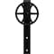 Ekena Millwork Premium Wagon Wheel Roller Hanger w/ Bolts for Barn Door for 2 1/4" Doors, Matte Black GB60015RWMB - alternate 5